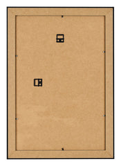 Bilderrahmen 60x90cm Schwarz Silber Poliert MDF Pisa Ruckseite | Yourdecoration.de