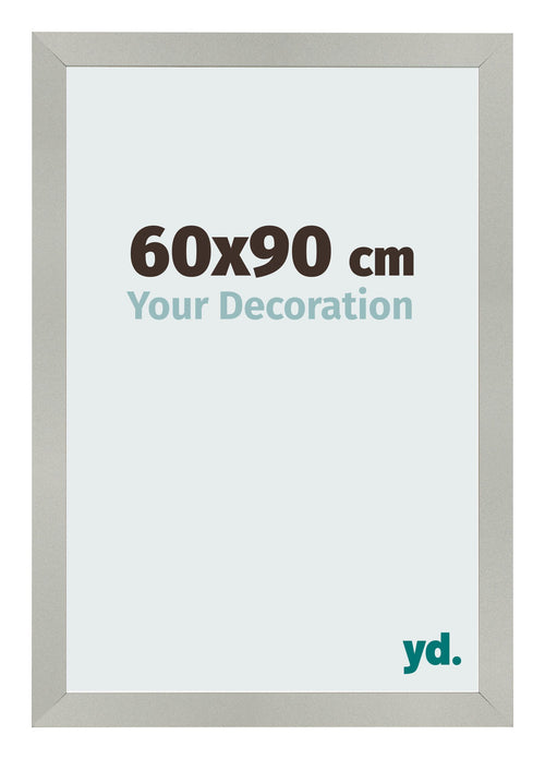 Bilderrahmen 60x90cm Silber Matt MDF Bologna Vorne Messe | Yourdecoration.de