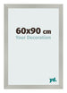 Bilderrahmen 60x90cm Silber Matt MDF Bologna Vorne Messe | Yourdecoration.de