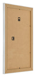 Bilderrahmen 60x90cm Silber Schwarz Gewischt MDF Pisa Ruckseite Schrag | Yourdecoration.de
