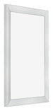 Bilderrahmen 60x90cm Silber Schwarz Gewischt MDF Pisa Vorne Schrag | Yourdecoration.de