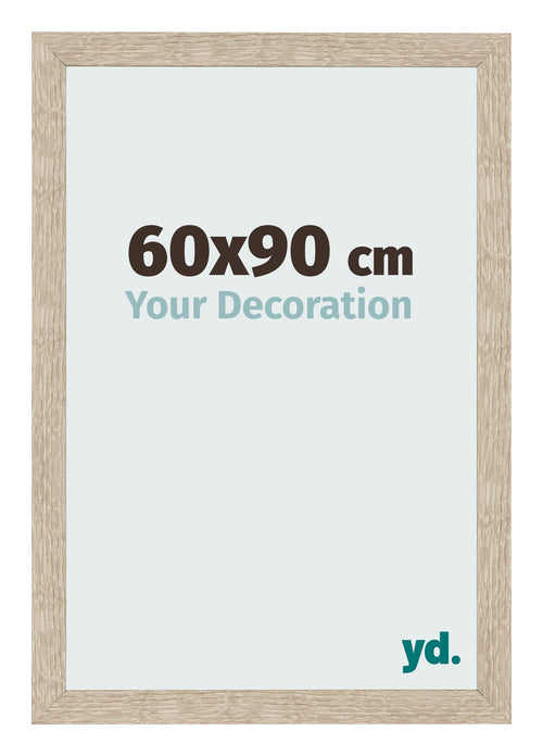 Bilderrahmen 60x90cm Sonoma Eiche MDF Bologna Vorne Messe | Yourdecoration.de
