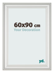 Bilderrahmen 60x90cm Weiss Gewischt MDF Lazio Vorne Messe | Yourdecoration.de