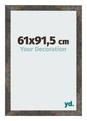 Bilderrahmen 61x91 5 cm Oxidiertes Metall MDF Bologna Vorne Messe | Yourdecoration.de