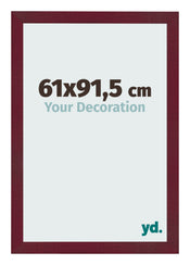 Bilderrahmen 61x91 5 cm Weinrot Gewischt MDF Bologna Vorne Messe | Yourdecoration.de