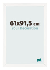 Bilderrahmen 61x91 5 cm Weiss Hochglanz MDF Bologna Vorne Messe | Yourdecoration.de