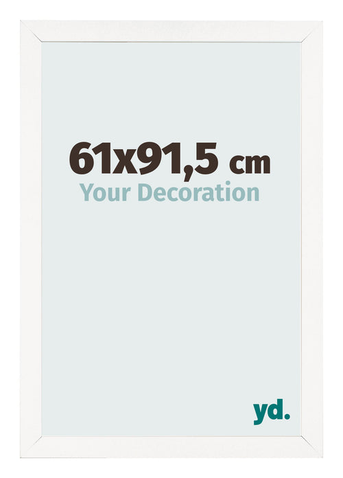 Bilderrahmen 61x91 5 cm Weiss Hochglanz MDF Bologna Vorne Messe | Yourdecoration.de