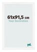 Bilderrahmen 61x91 5 cm Weiss Hochglanz MDF Bologna Vorne Messe | Yourdecoration.de