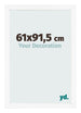 Bilderrahmen 61x91 5 cm Weiss Matt MDF Bologna Vorne Messe | Yourdecoration.de