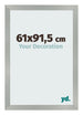 Bilderrahmen 61x91 5cm Aluminium Gebürstet MDF Bologna Vorne Messe | Yourdecoration.de