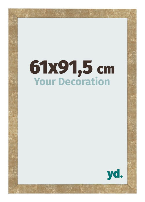 Bilderrahmen 61x91 5cm Gold Antik MDF Bologna Vorne Messe | Yourdecoration.de