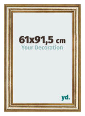 Bilderrahmen 61x91 5cm Gold Antik MDF Lazio Vorne Messe | Yourdecoration.de