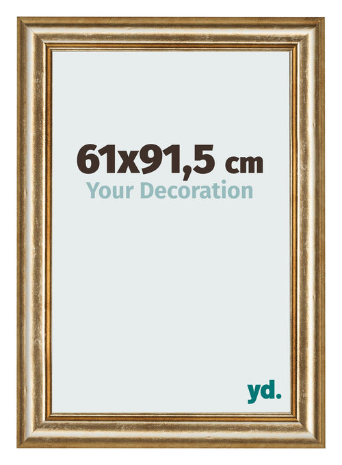 Bilderrahmen 61x91 5cm Gold Antik MDF Lazio Vorne Messe | Yourdecoration.de
