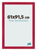 Bilderrahmen 61x91 5cm Rot MDF Bologna Vorne Messe | Yourdecoration.de