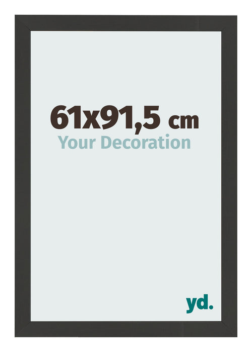 Bilderrahmen 61x91 5cm Schwarz Gemasert MDF Bologna Vorne Messe | Yourdecoration.de