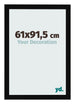 Bilderrahmen 61x91 5cm Schwarz Hochglanz MDF Bologna Vorne Messe | Yourdecoration.de