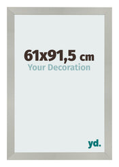 Bilderrahmen 61x91 5cm Silber Matt MDF Bologna Vorne Messe | Yourdecoration.de