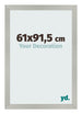 Bilderrahmen 61x91 5cm Silber Matt MDF Bologna Vorne Messe | Yourdecoration.de