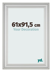 Bilderrahmen 61x91 5cm Silber Matt MDF Lazio Vorne Messe | Yourdecoration.de