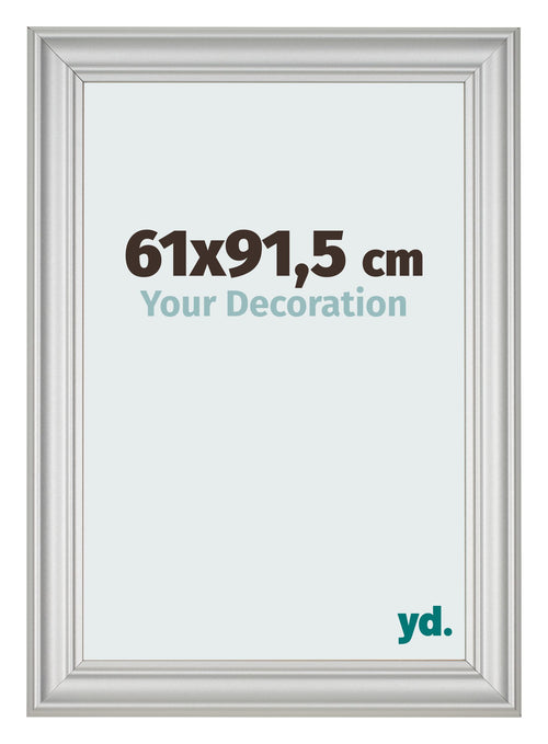 Bilderrahmen 61x91 5cm Silber Matt MDF Lazio Vorne Messe | Yourdecoration.de