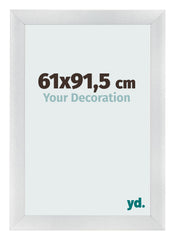 Bilderrahmen 61x91 5cm Silber Schwarz Gewischt MDF Pisa Vorne Messe | Yourdecoration.de