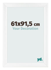 Bilderrahmen 61x91 5cm Weiß Vintage MDF Pisa Vorne Messe | Yourdecoration.de
