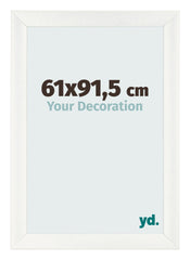 Bilderrahmen 61x91 5cm Weiß Vintage MDF Pisa Vorne Messe | Yourdecoration.de