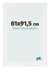 Bilderrahmen 61x91 5cm Weiß Vintage MDF Pisa Vorne Messe | Yourdecoration.de