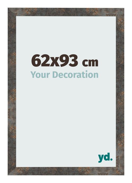 Bilderrahmen 62x93 cm Oxidiertes Metall MDF Bologna Vorne Messe | Yourdecoration.de