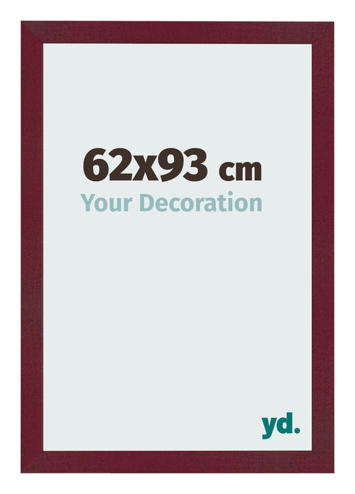 Bilderrahmen 62x93 cm Weinrot Gewischt MDF Bologna Vorne Messe | Yourdecoration.de