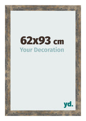 Bilderrahmen 62x93cm Blau Gold Meliert MDF Bologna Vorne Messe | Yourdecoration.de