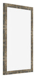 Bilderrahmen 62x93cm Blau Gold Meliert MDF Bologna Vorne Schrag | Yourdecoration.de