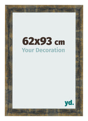 Bilderrahmen 62x93cm Blau Gold Meliert MDF Pisa Vorne Messe | Yourdecoration.de