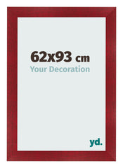 Bilderrahmen 62x93cm Weinrot Gewischt MDF Pisa Vorne Messe | Yourdecoration.de