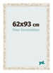 Bilderrahmen 62x93cm Weiß Vintage MDF Bologna Vorne Messe | Yourdecoration.de