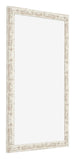 Bilderrahmen 62x93cm Weiß Vintage MDF Bologna Vorne Schrag | Yourdecoration.de