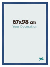 Bilderrahmen 67x98 cm Dunkelblau MDF Bologna Vorne Messe | Yourdecoration.de
