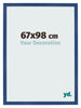 Bilderrahmen 67x98 cm Dunkelblau MDF Bologna Vorne Messe | Yourdecoration.de