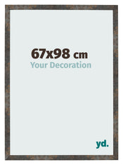 Bilderrahmen 67x98 cm Oxidiertes Metall MDF Bologna Vorne Messe | Yourdecoration.de