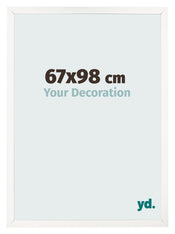 Bilderrahmen 67x98 cm Weiss Hochglanz MDF Bologna Vorne Messe | Yourdecoration.de
