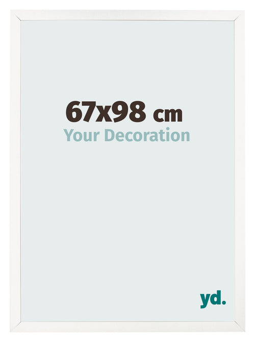 Bilderrahmen 67x98 cm Weiss Hochglanz MDF Bologna Vorne Messe | Yourdecoration.de