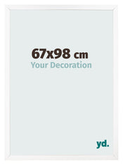 Bilderrahmen 67x98 cm Weiss Matt MDF Bologna Vorne Messe | Yourdecoration.de