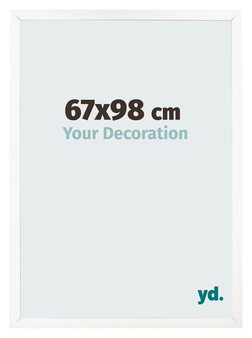Bilderrahmen 67x98 cm Weiss Matt MDF Bologna Vorne Messe | Yourdecoration.de