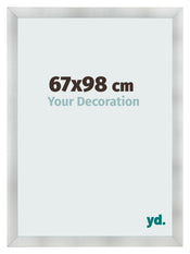 Bilderrahmen 67x98cm Aluminium Gebürstet MDF Pisa Vorne Messe | Yourdecoration.de