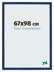 Bilderrahmen 67x98cm Dunkelblau Gewischt MDF Bologna Vorne Messe | Yourdecoration.de