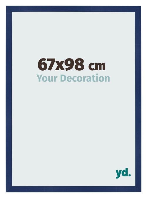 Bilderrahmen 67x98cm Dunkelblau Gewischt MDF Bologna Vorne Messe | Yourdecoration.de