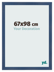 Bilderrahmen 67x98cm Dunkelblau Gewischt MDF Pisa Vorne Messe | Yourdecoration.de