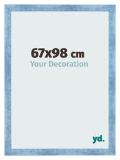Bilderrahmen 67x98cm Hellblau Gewischt MDF Pisa Vorne Messe | Yourdecoration.de