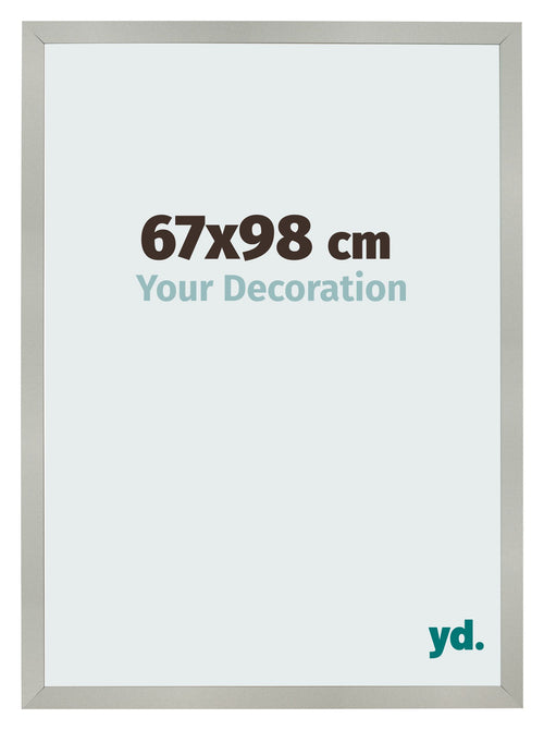 Bilderrahmen 67x98cm Silber Matt MDF Bologna Vorne Messe | Yourdecoration.de