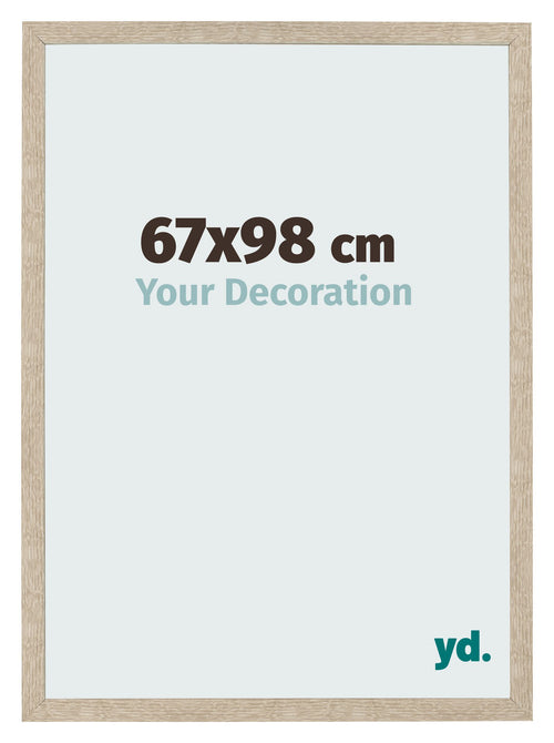 Bilderrahmen 67x98cm Sonoma Eiche MDF Bologna Vorne Messe | Yourdecoration.de